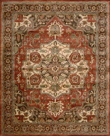1158 Jaipur Area Rug Collection Red 5 Ft 6 In. X 8 Ft 6 In. Rectangle