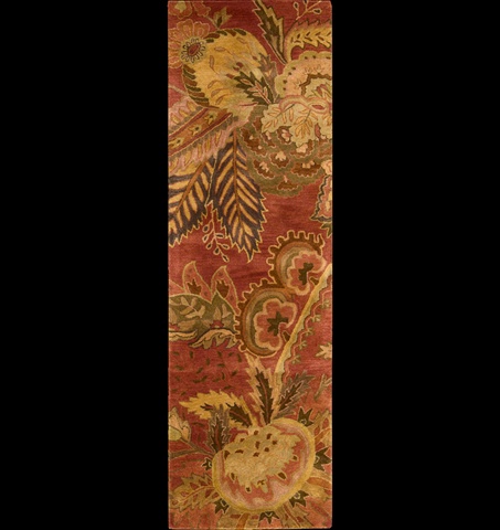 11313 Jaipur Area Rug Collection Flame 2 Ft 4 In. X 8 Ft Runner