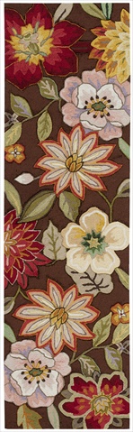 10432 Fantasy Area Rug Collection Chocolate 2 Ft 3 In. X 8 Ft Runner