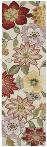 10431 Fantasy Area Rug Collection Ivory 2 Ft 3 In. X 8 Ft Runner