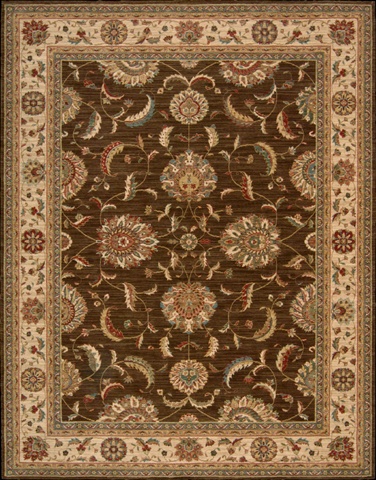 66821 Living Treasures Area Rug Collection Brown 2 Ft 6 In. X 4 Ft 3 In. Rectangle