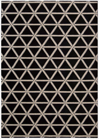 Kathy Ireland 9545 Ki01 Hollywood Shimmer Area Rug Collection Onyx 2 Ft 3 In. X 8 Ft Runner