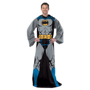 1bat-02400-0001-ret Batman-batman In Black Comfy Throw Adult Panel