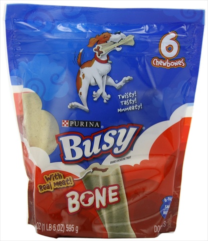 381059 Busy Bone Sm-md Pouch 4-21 Oz. Pack Of 4