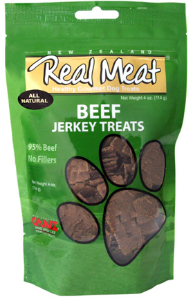 Real Meat 828002 Dog Jerky Treats Beaf 4 Oz.