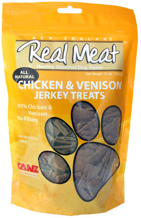 Real Meat 828004 Dog Jerky Treats Chicken-ven 12 Oz.