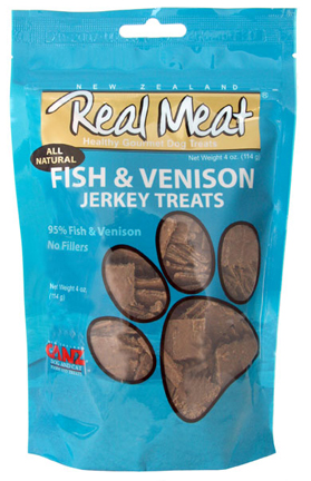 Real Meat 828008 Dog Jerky Treats Fish-ven 4 Oz.