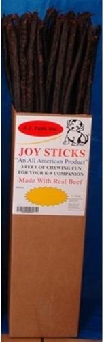 J J Fuds 545001 Fuds Joy Stick Rawhide Beaf 36 80-cs Pack Of 80