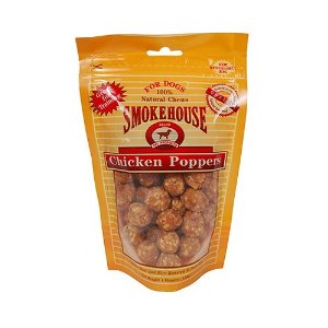 Smoke House Pet Products 785013 Chicken Poppers 4 Oz. Pch
