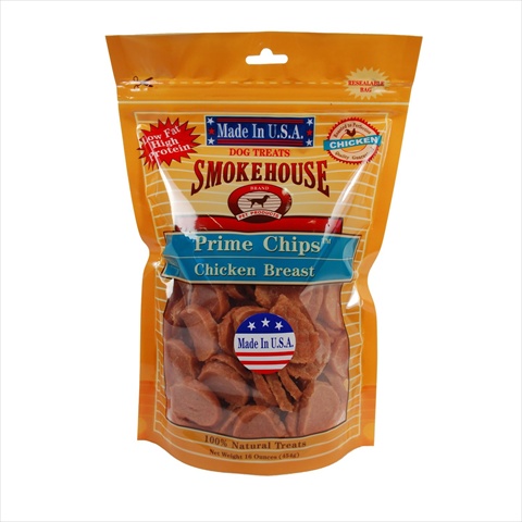 Smoke House Pet Products 785028 Usa Prime Chip Chicken 16 Oz.