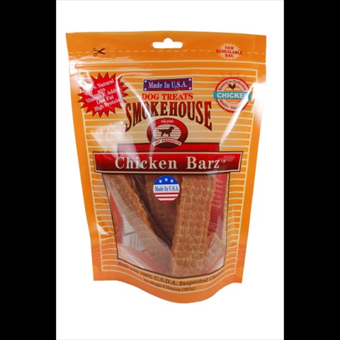 Smoke House Pet Products 785040 Usa Chicken Barz 8 Oz. Pch