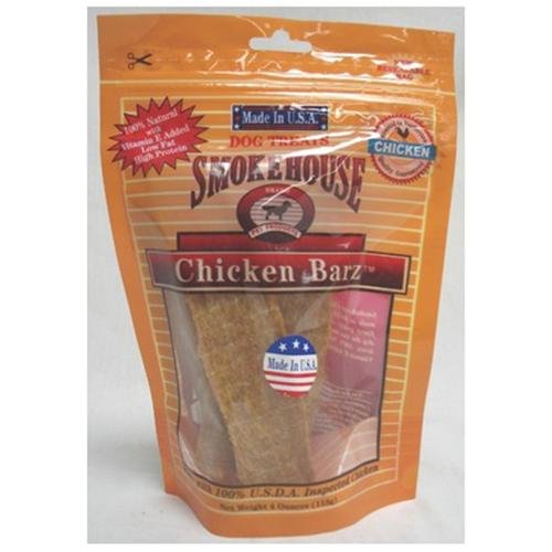 Smoke House Pet Products 785048 Usa Chicken Barz 4 Oz. Pch