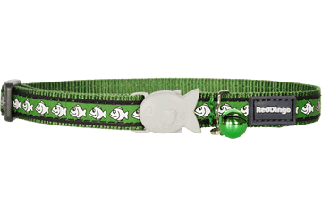 Cc-rf-gr-sm Cat Collar Reflective Green