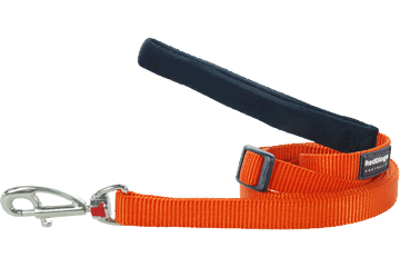 L6-zz-or-sm Dog Lead Classic Orange, Small