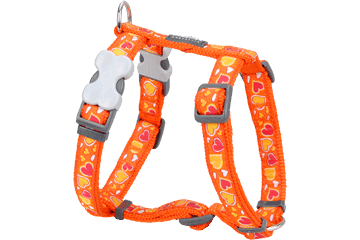 Dog Harness Design Breezy Love Orange, Small