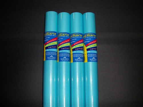 80063 Fade Resistant Art Rolls Light Blue 48 In. X 12 Ft. 4 Pack