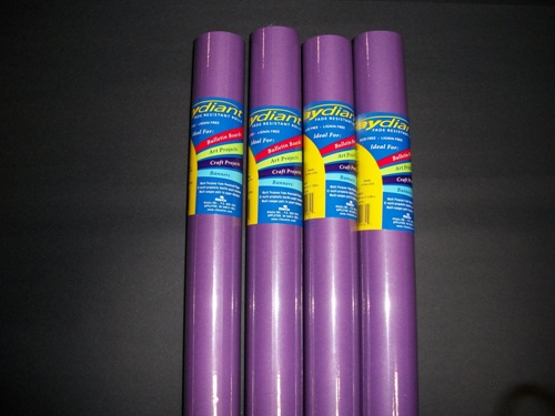 80057 Fade Resistant Art Rolls Purple 48 In. X 50 Ft. 4 Pack
