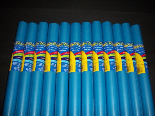 80076 Fade Resistant Art Rolls Medium Blue 36 In. X 30 Ft. 12 Pack