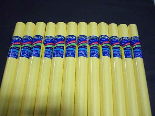 80181 Fade Resistant Art Rolls Light Yellow 24 In. X 12 Ft. 12 Pack