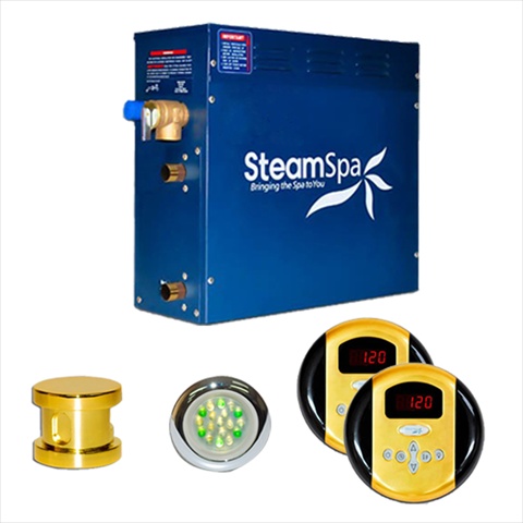 Ry450gd Royal Package For 4.5kw Steam Generators; Polished Brass