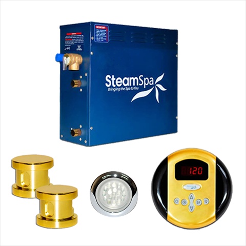 In1050gd Indulgence Package For 10.5kw Steam Generators; Polished Brass