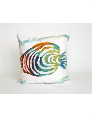 Visions Iii 4152-12 Rainbow Fish Pearl 20 In. Square Outdoor Pillow
