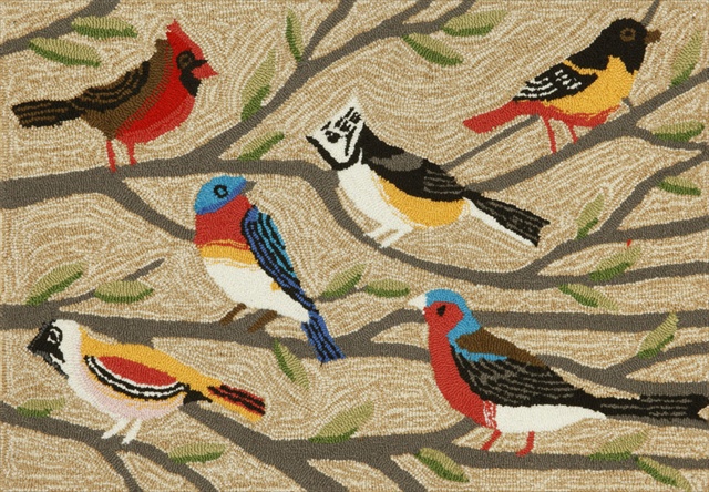 Ftp23144044 Frontporch 1440-44 Birds Multi 24 X 36 In. Area Rugs