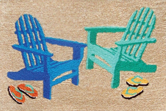 Ftp34146604 Frontporch 1466-04 Adirondack Seaside 30 X 48 In. Area Rugs