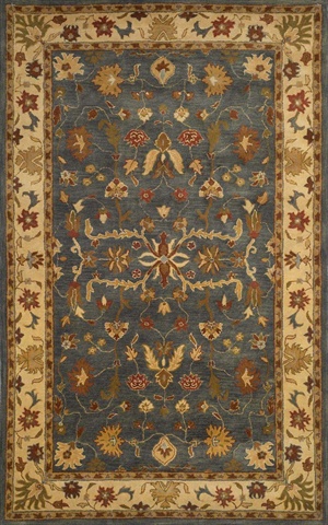 Pta46906203 Petra 9062-03 Oushak Blue 42 X 66 In. Hand Tufted Rugs