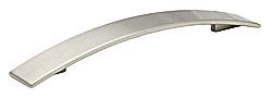 8-106819216034 Bow Shaped Pull 160 X 192mm Polished Satin Nickel