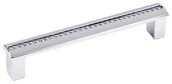 M188a128crlswa Small Round Crystals Pull, Bright Chrome, 128mm Ctc