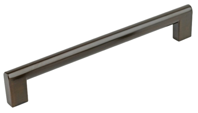 Z01121920010 Flat Edge Pull, Brushed Oil Rubbed Bronze, 192 Mm