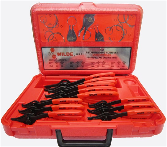 Wilde Tool 537/mc Retaining Ring Pliers Kit-molded Case