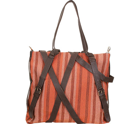 Robi-1-org Chic Orange Criss Crossbody Adjustable Strap Womens Tote Bag