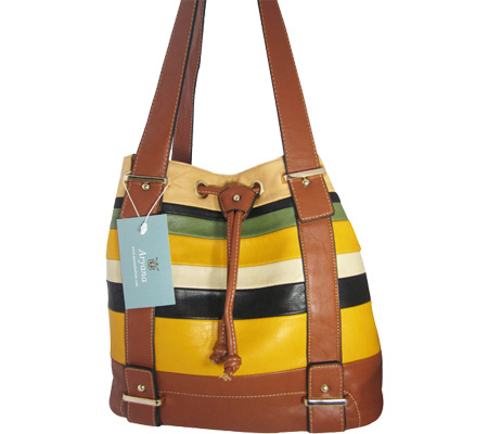 Ashlyn3brn Brown Handbag With Top Zip Closure