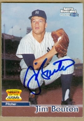 22622 Jim Bouton Autographed Baseball Card New York Yankees 1999 Fleer Greats Of The Game No. 47