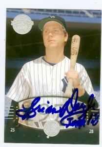 22657 Brian Doyle Autographed Baseball Card New York Yankees 2004 Upper Deck Timeless Teams No. 153
