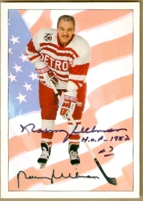 24475 Norm Ullman Autographed Hockey Card Detroit Red Wings Ultimate Original 6 No. 78