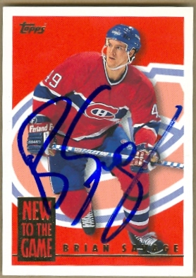 24551 Brian Savage Autographed Hockey Card Montreal Canadiens