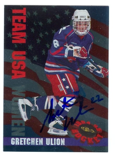24987 Gretchen Ulion Autographed Hockey Card Team Usa