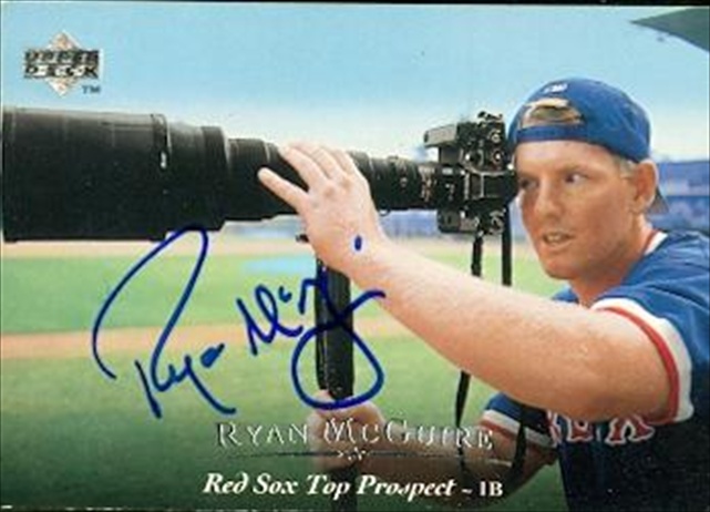 37478 Ryan Mcguire Autographed Baseball Card Boston Red Sox 1995 Upper Deck No. 71
