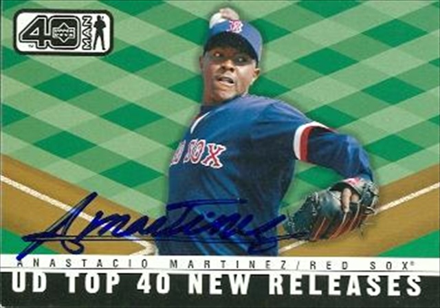 37479 Anastacio Martinez Autographed Baseball Card Boston Red Sox 2002 Upper Deck 40 Man No. 1045