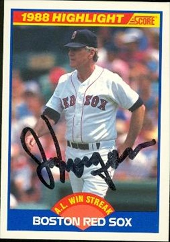 37486 Joe Morgan Autographed Baseball Card Boston Red Sox 1989 Score Highlight No. 660