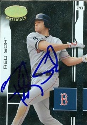 37624 Freddy Sanchez Autographed Baseball Card Boston Red Sox 2003 Leaf Certified Materials No. 25