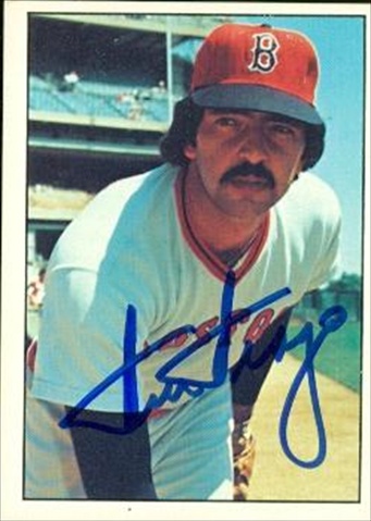 37659 Dick Drago Autographed Baseball Card Boston Red Sox 1975 Sspc No. 422