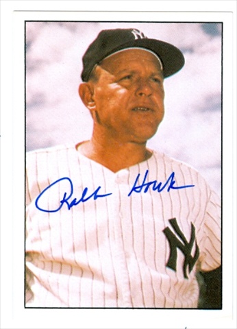 37689 Ralph Houk Autographed Baseball Card New York Yankees 1981 Tcma The 1960 No. 455 67