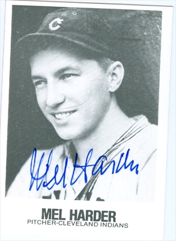 37742 Mel Harder Autographed Baseball Card Cleveland Indians 1979 Tcma No. 81 67