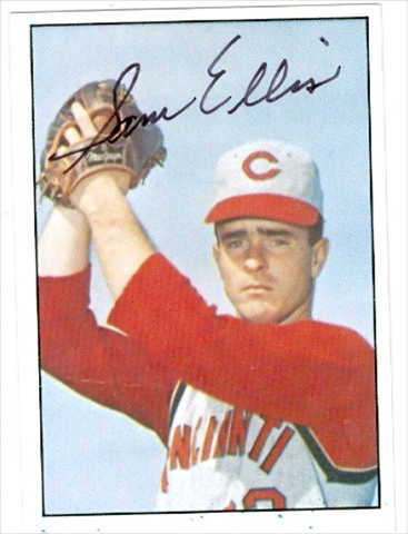 37791 Sammy Ellis Autographed Baseball Card Cincinnati Reds 1978 Tcma No. 293 67