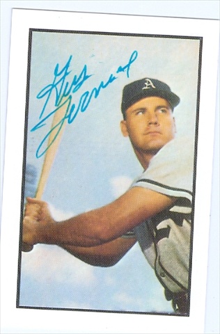 37831 Gus Zernial Autographed Baseball Card Philadelphia A 1983 Bghli Reprint Series No. 13 67