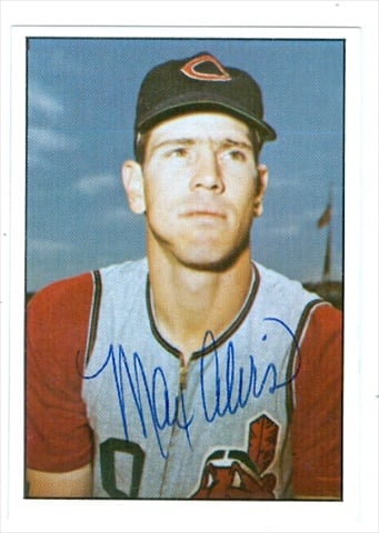 37844 Max Alvis Autographed Baseball Card Cleveland Indians 1978 Sspc No. 83 67